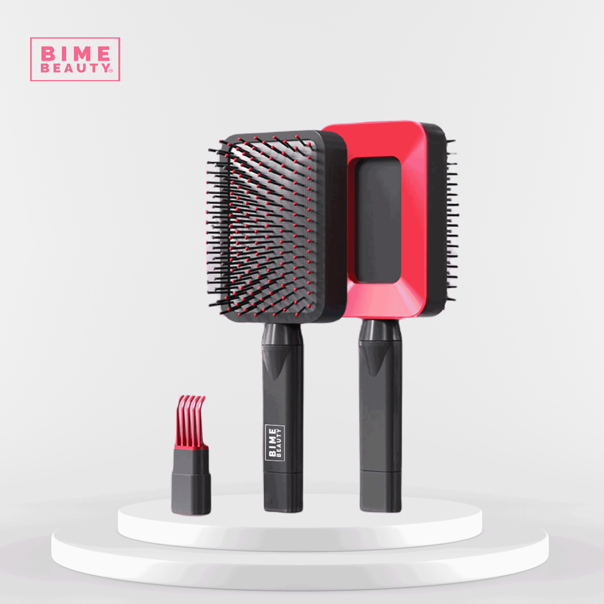3D Self-cleaning Deluxe Rectangular Hair Brush-4