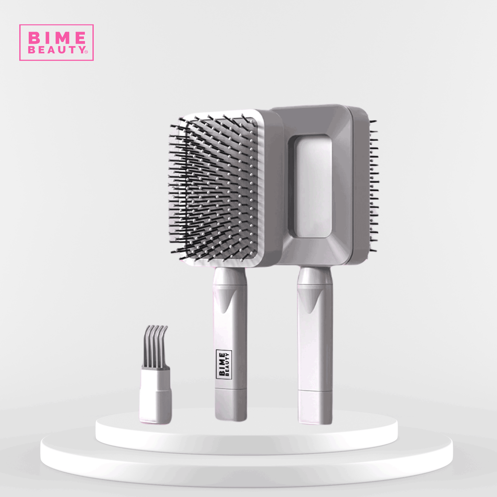 3D Self-cleaning Deluxe Rectangular Hair Brush-3