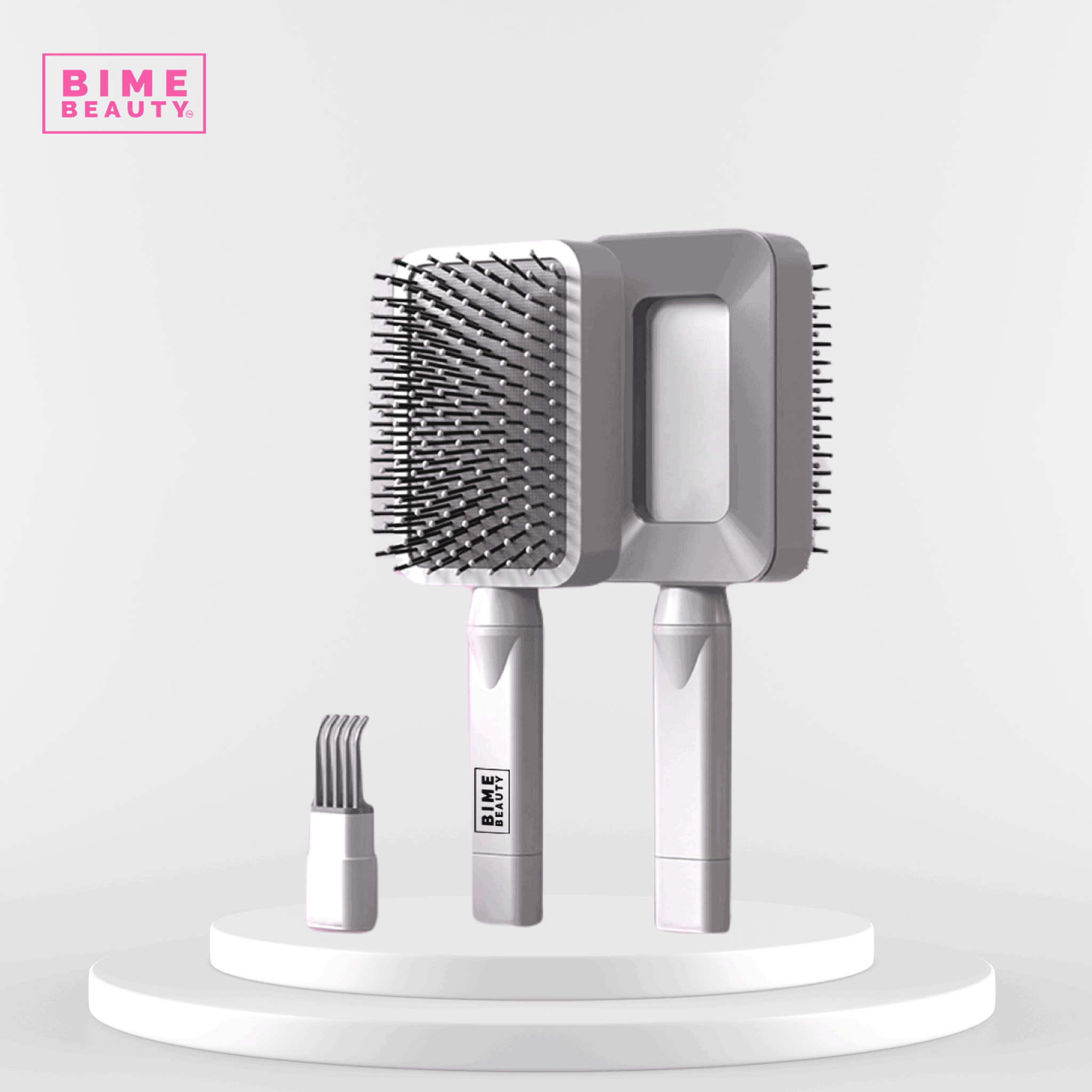 3D Self-cleaning Deluxe Rectangular Hair Brush-3