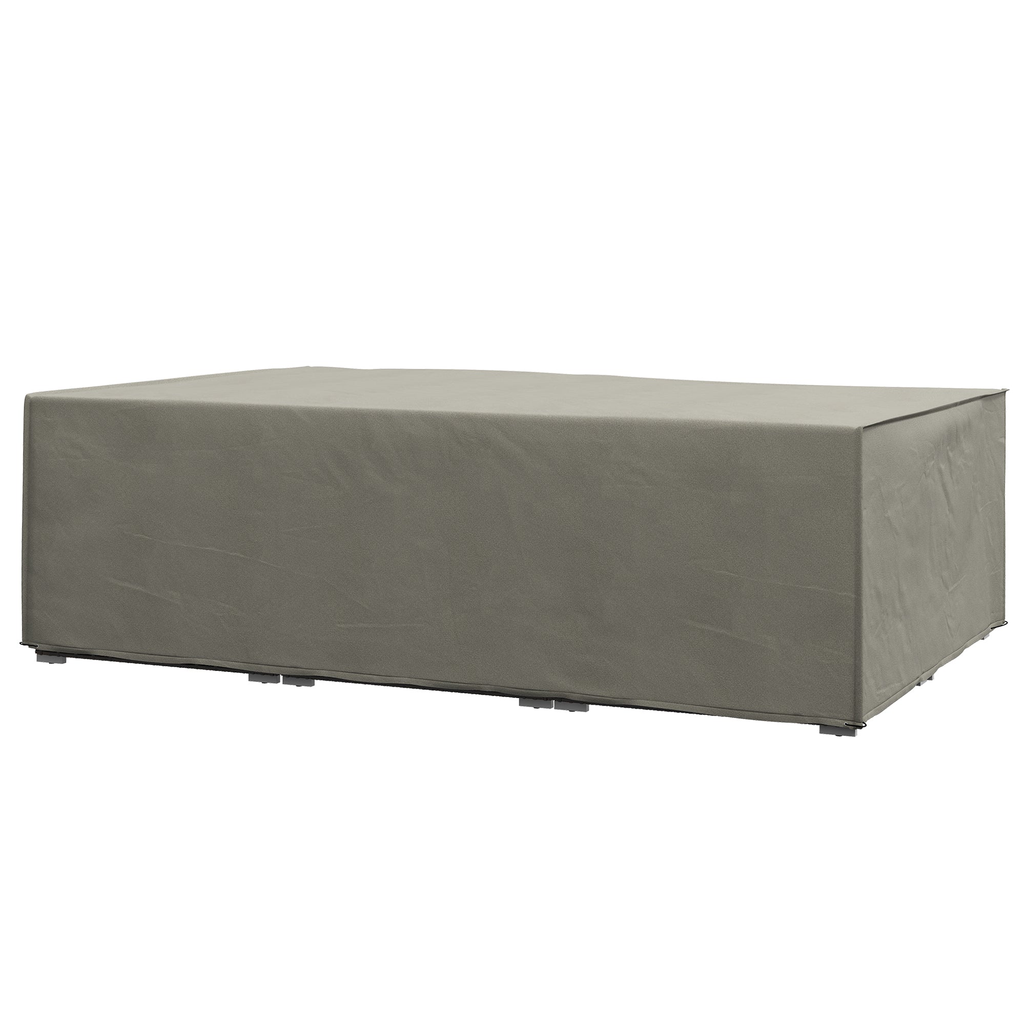 Outdoor Garden Furniture Cover Set Waterproof Grey 222x155x67 cm-0