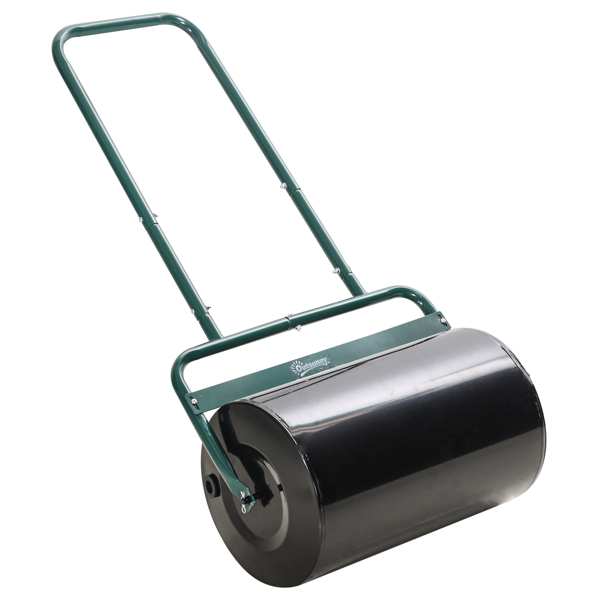 38L Fillable Steel Lawn Roller for Lawn Flattening - Dark Green-0