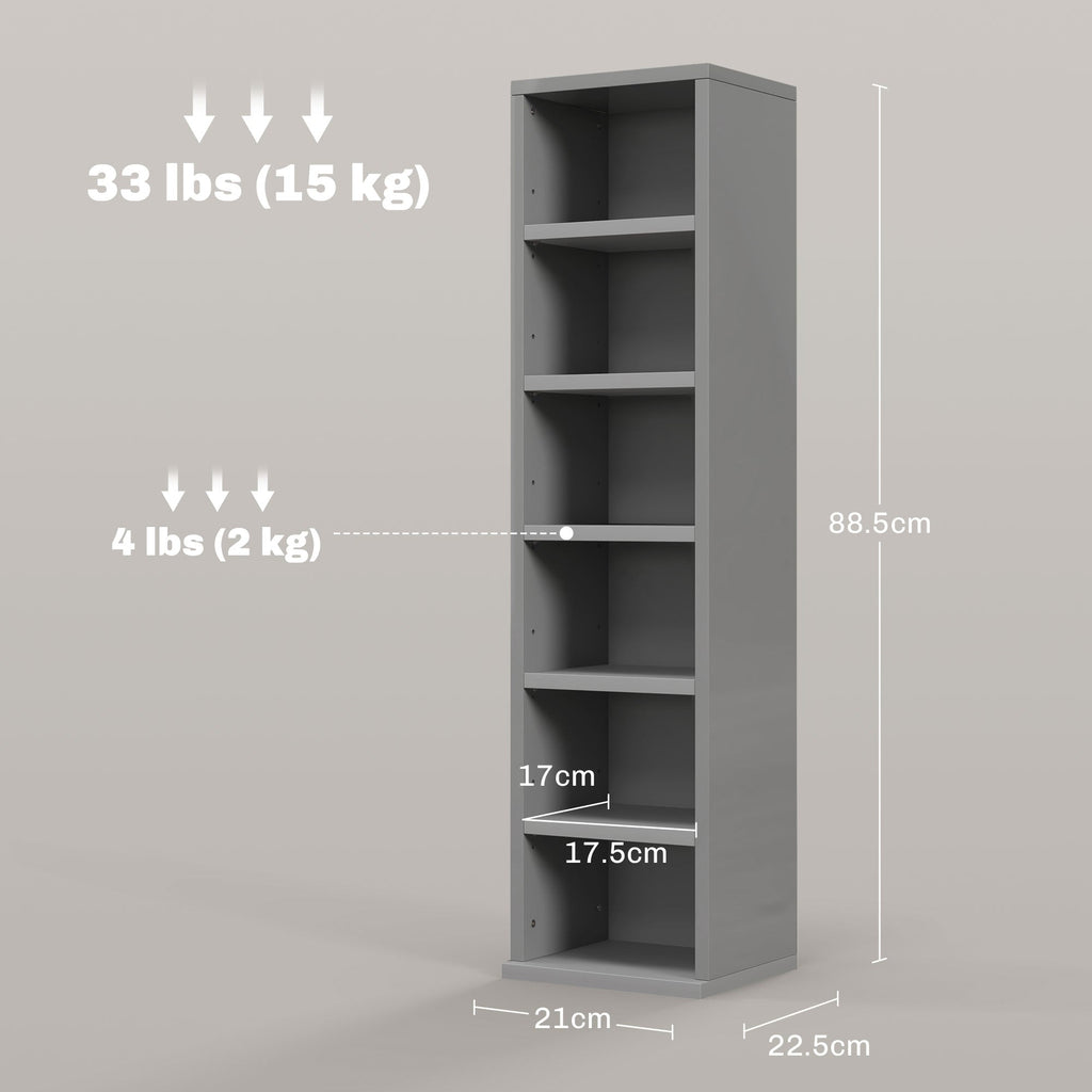 Set of Two 102 CD Storage Units - High Gloss Grey-2