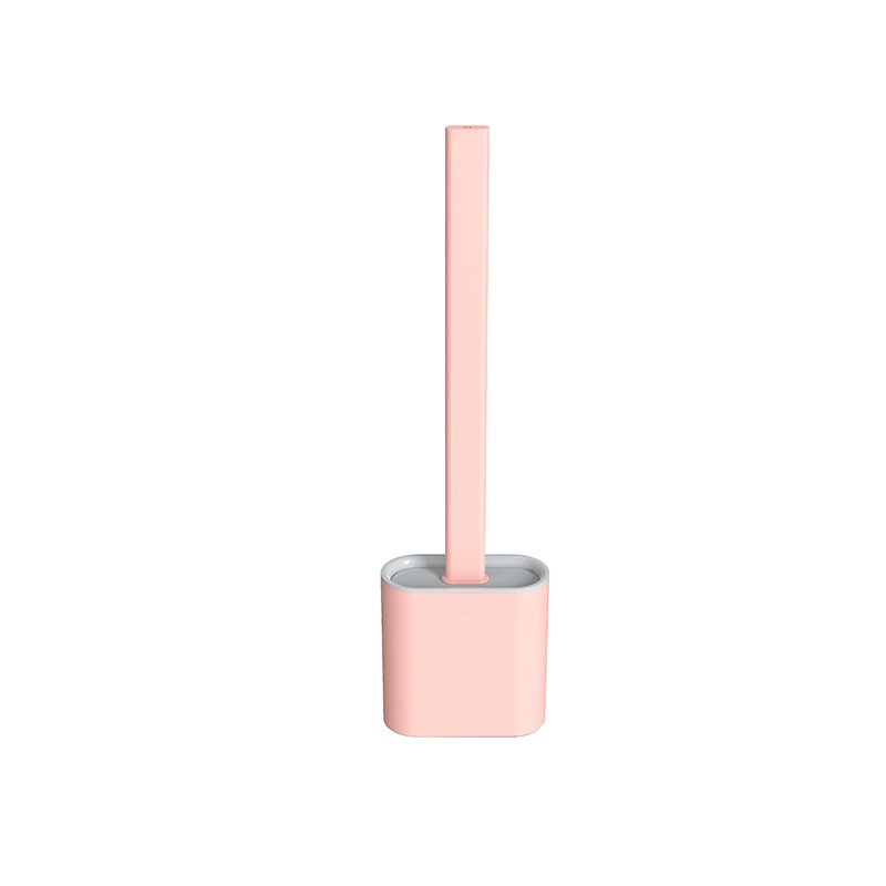 Household cleaning expert silicone wall-mounted toilet brush creative cleaning brush set soft plastic brush long handle brush-1